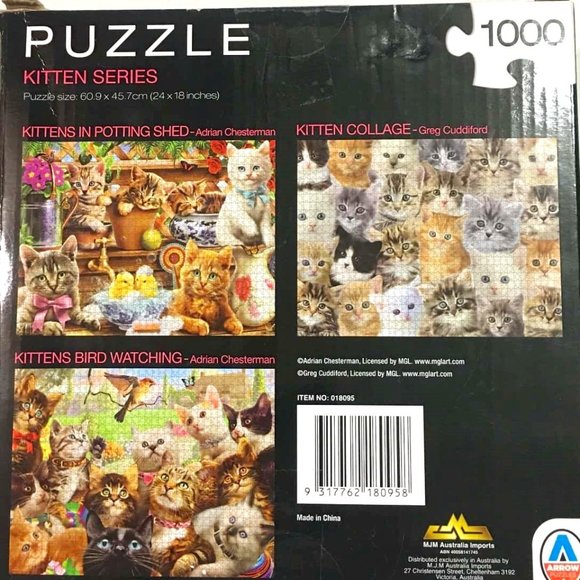Cute Kittens Kitty Cat Lovers 1000 Piece Puzzle - Picture 2 of 2